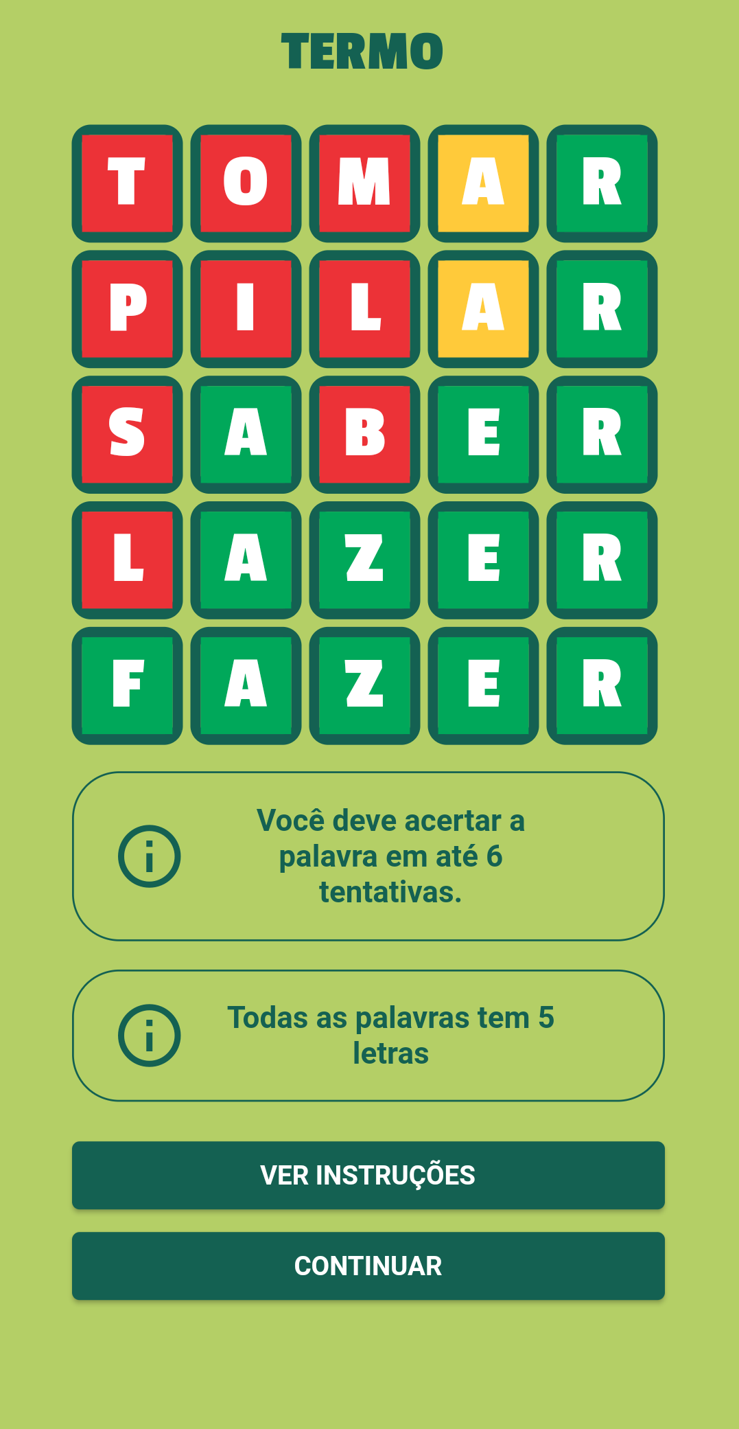 Sensação da internet: saiba como funciona Termooo, o 'jogo dos